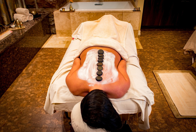 hot stone massage spa